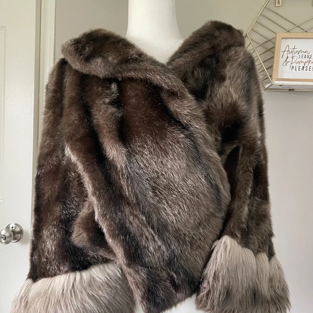 vintage fur shaw - Picture 1 of 6